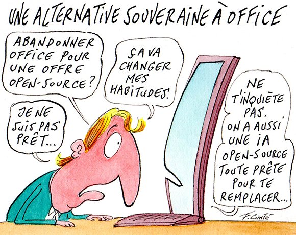 Dessin: Sopra Steria lance une suite collaborative souveraine grâce à l’open source